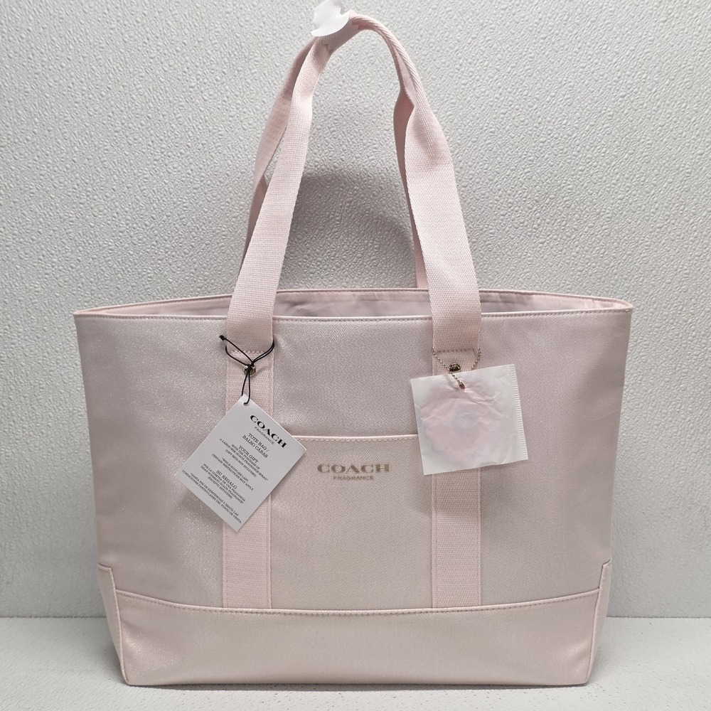 Coach Fragrance Womens Large Tote Bag Gift Shimmer Iridescent Pink